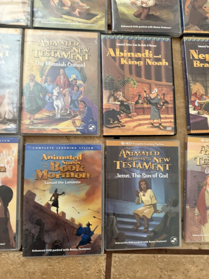 Lot of 25 Nest Animated Stories From The Bible & New Testament Christian DVDs * - Image 3 of 4