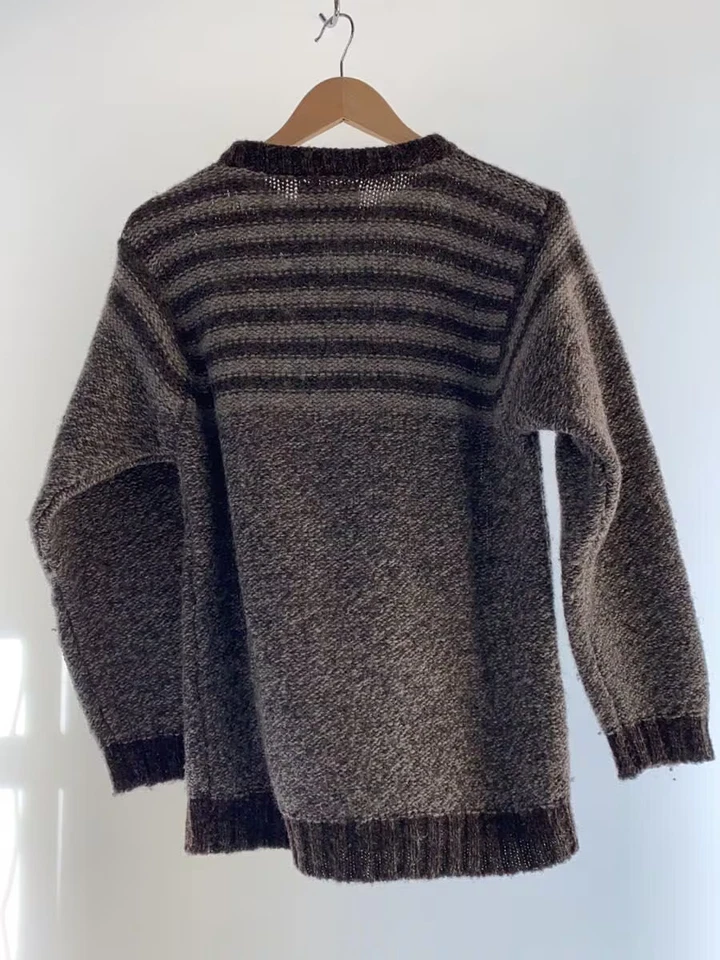 Suéter James Charlotte Tejido Ligero Marrón Rayas Lana, 100% Lana Foto 2 de 4