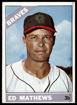 1966 Topps #200 Ed Mathews, Atlanta Braves