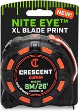 Lufkin 8 Meter / 25 Ft. SHOCKFORCE NITE EYE Tape Measure  L1325CMEB-02
