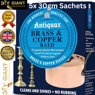 Antiquax MESSING & KUPFER Bad BRONZE REINIGT & GLÄNZT KAMINARTIKEL 5x30gm