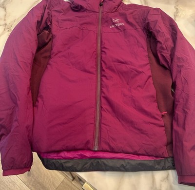 Arc'teryx Red ATOM LT HOODY Jacket Large Fuchsia Hooded Coat Insulated Puffy
