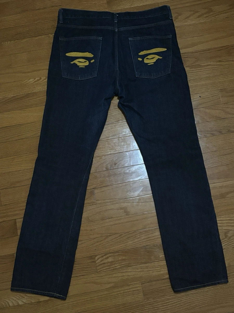 A Bathing Ape Cotton Blue Jeans for Men for sale | eBay