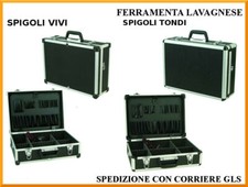 Valigetta porta attrezzi per elettricista in alluminio con tracolla