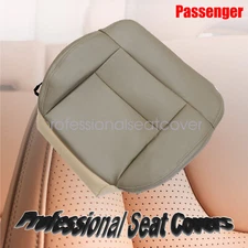 Passenger Side Bottom Leather Seat Cover Replacement For 2005-2008 Ford F150 Tan