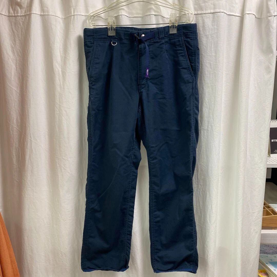 THE NORTH FACE PURPLE LABEL men's cropped pants size 32 navy Solid casual USED