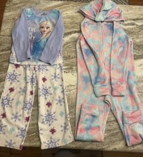 Disney Frozen Disney Girls Size 6 Pajama Set & Pastel Sparkle Dragon One Piece