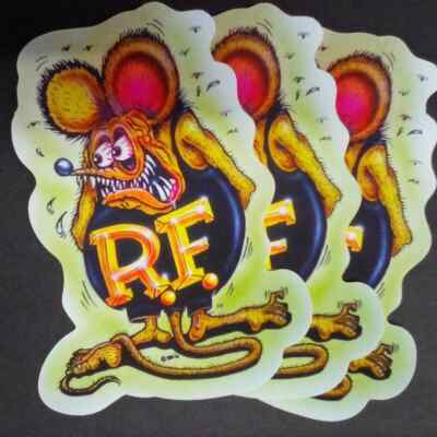 ''Goldfinker'' Ed Roth Rat Fink 5'' die-cut Decal