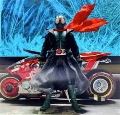 1/12 Kamen Rider Clothes Coat Scarf Model Outfit Doll Accessories
