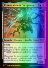 MTG Kraum, Violent Cacophony (214/441) Outlaws of Thunder Junction LP FOIL