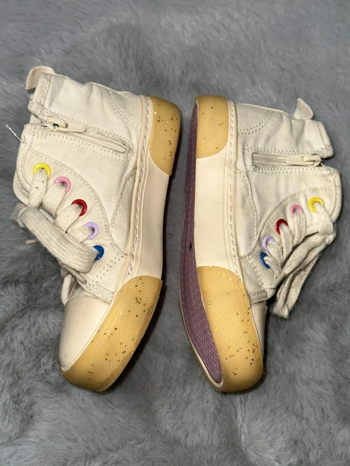 Authentic Zara Care Bears Limited Edition Hi Top Sneakers Shoes Unisex 8 Toddler - Image 4 of 4