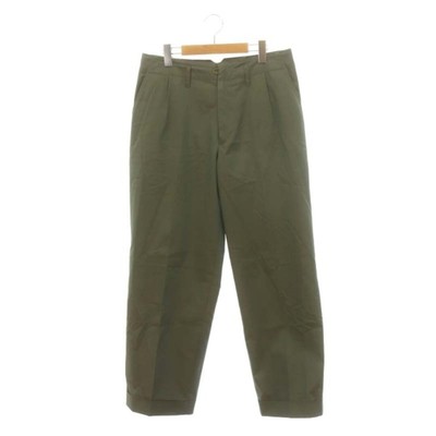 Color kolor beacon pants tapered wide center press stack zipper 
