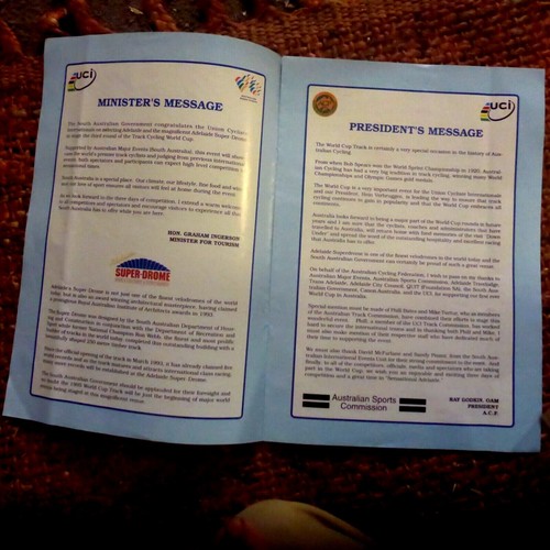 DARRYN HILL HAND SIGNED 1995 WORLD CUP TRACK CYCLING PROGRAMME - Picture 3 of 3