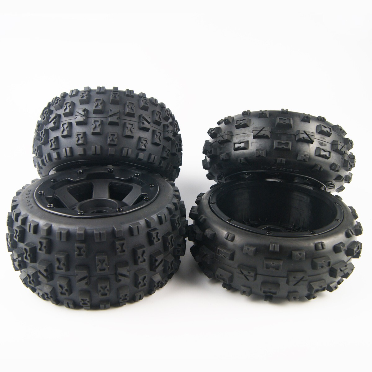 Gruppo Ruota Posteriore Con Pneumatico Off-Road 1:5 Per HPI, RV, KM Baja 5B - FLMLF FL95120