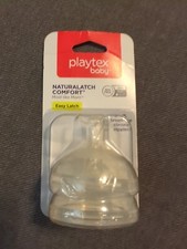 Playtex NaturaLatch Comfort Easy Latch 2-Pack Silicone Nipples Slow Flow 0M 