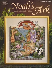 Cross-Stitch NOAHS ARK 8 Designs by Linda Gil...