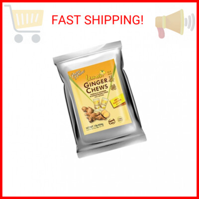 Prince of Peace Ginger Chews With Lemon, 1 lb.   Candied Natural Candy