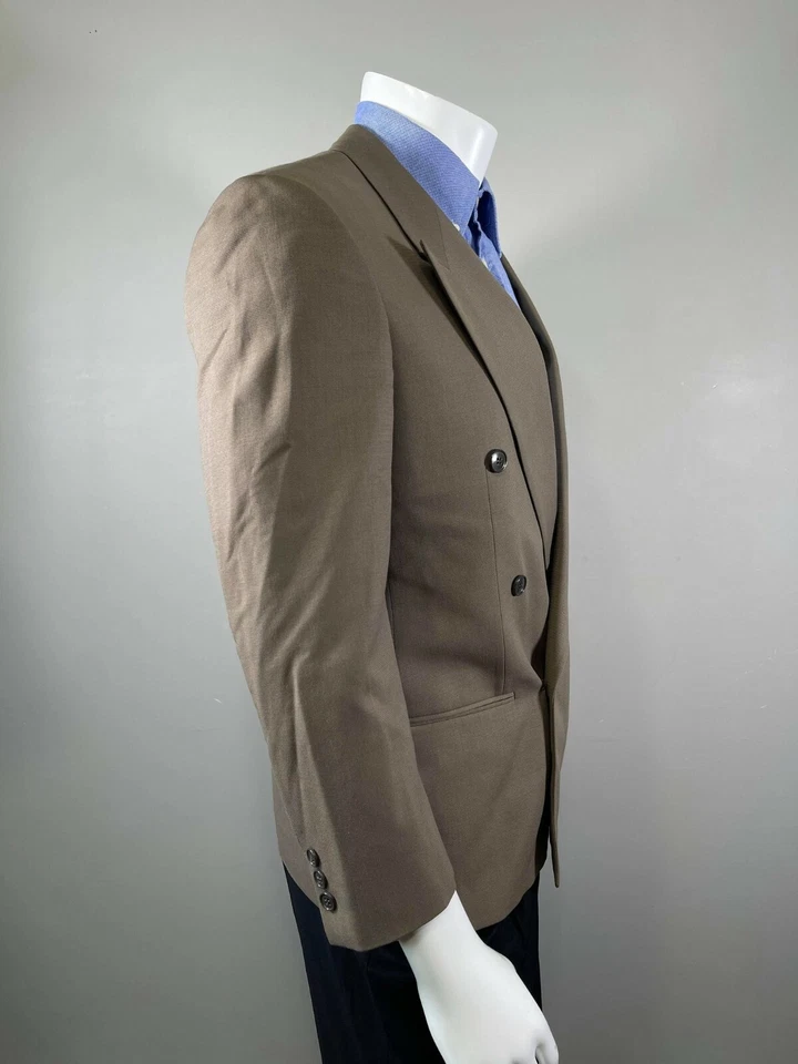 Blazer masculino Mani By Giorgio Armani peito duplo Saks quinto tamanho 38 Itália - Imagem 2 de 4