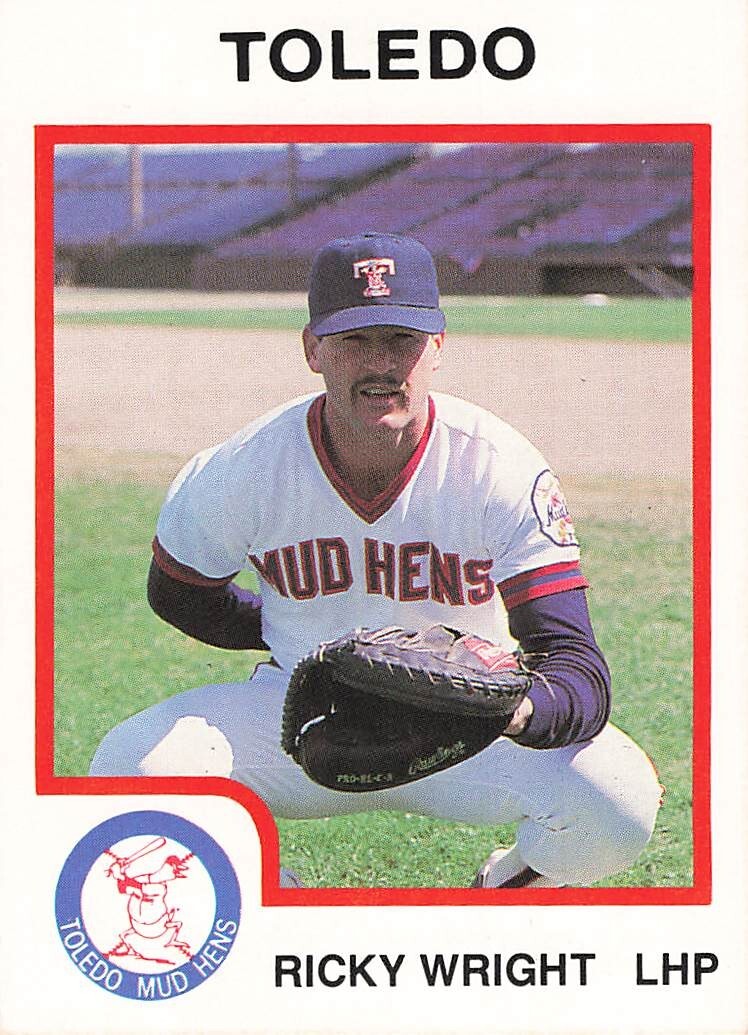 RICKY WRIGHT  1987 PROCARDS #1959 TOLEDO MUD HENS