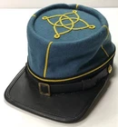 CIVIL WAR CONFEDERATE CSA LIEUTENANT INFANTRY OFFICER KEPI FORAGE CAP-XLARGE