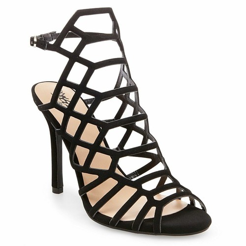 black caged heel