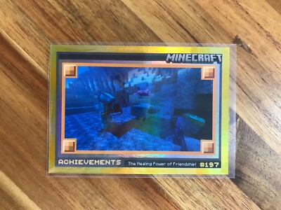 2024 Panini Minecraft Achievements The Healing Power Of Friendship #197 Gold /99