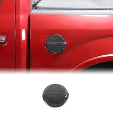 Carbon Fiber Fuel Tank Cover Door Gas Filler Cap Tank For Ford F150 Accessories