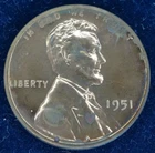 1951 Lincoln Wheat Cent PR Proof Coin US Mint 1C Penny