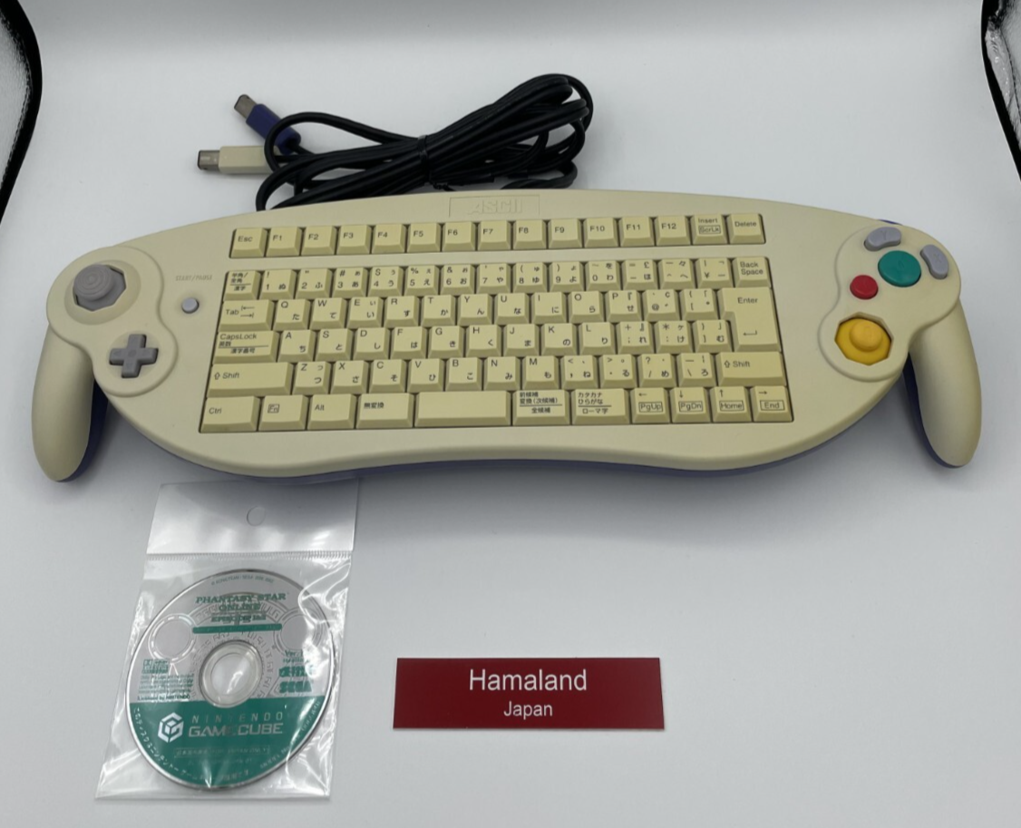 Nintendo GameCube Ascii ASC-1901PO Keyboard Controller & PSO