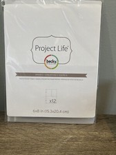 Project Life Pocket Pages 6x8 Design 3 Photo Scrapbooking 12-PK 97733 Album