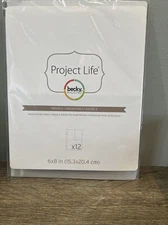 Project Life Pocket Pages 6x8 Design #3 Photo Scrapbooking 12-PK 97733 Album