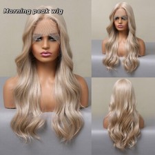 Lace wig Women's wig Blonde big wave roll cosplay lace realistic breathable wig