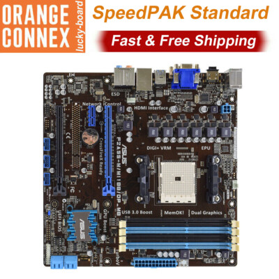 ASUS F2A55-M Motherboard FM2 Socket AMD A55 Chipset USB 3.0 Multi-GPU Support