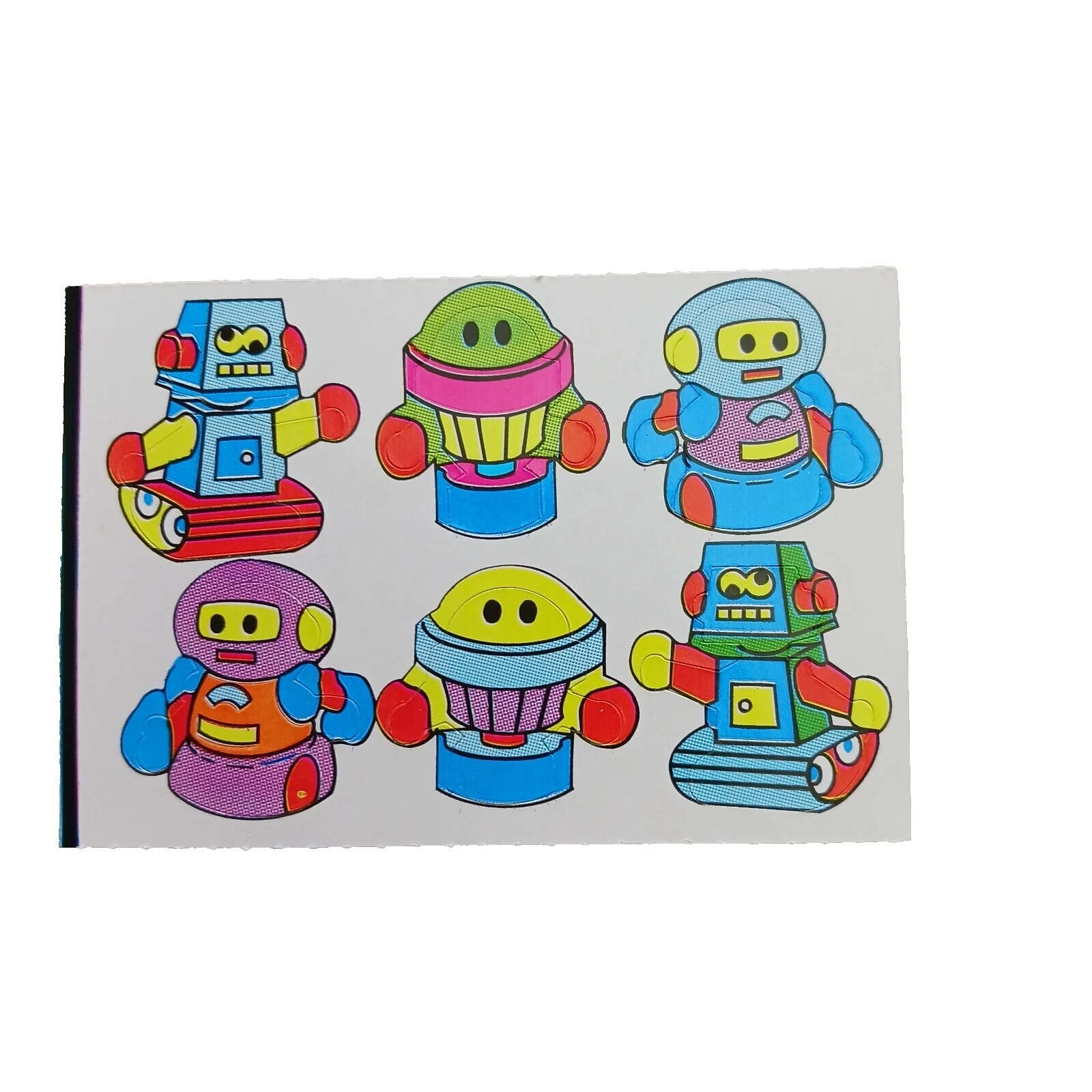 Robots de varios colores Scrapbooking Pegatinas