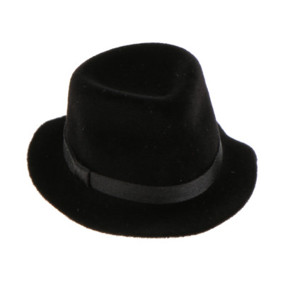 1/6 Scale Accessories Black Gentleman Hat for 12'' Action Figure Accessory