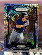 COLE CARRIGG 2024 Panini Prizm SP MOJO PRIZM #'d 7/25 🔥 Colorado Rockies