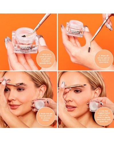 Grande Cosmetics Grande Brow-Laminate Styling Gel Dual-Ended Brush NEW - Picture 6 of 7