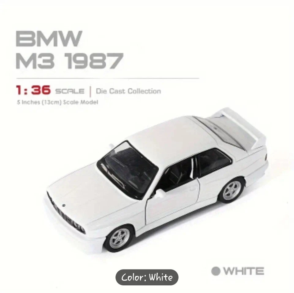 Modelo de coche BMW M3 de aleación diecast 1:36 con puertas abiertas | Modelo realista Foto 2 de 4