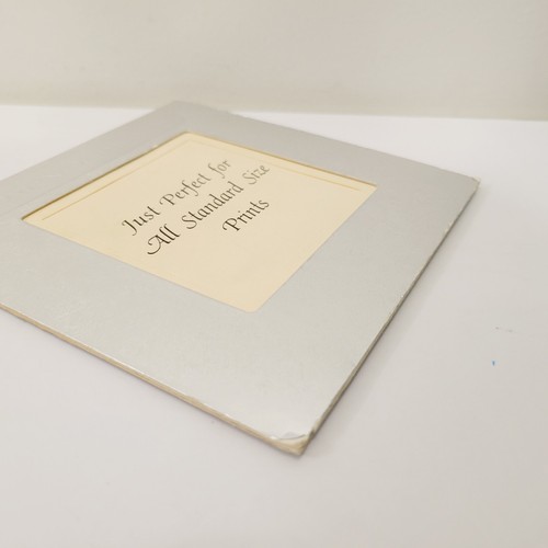 Vtg Hallmark Square Women of the Year Silver Cardboard Photo Picture Frame - Picture 2 of 4
