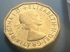 1967 UNC Elizabeth II British Threepenny uncirculated 3d
