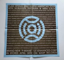 PLAID – 2002 North American Tour Poster with Mira Calix Warp Records Aphex Twin
