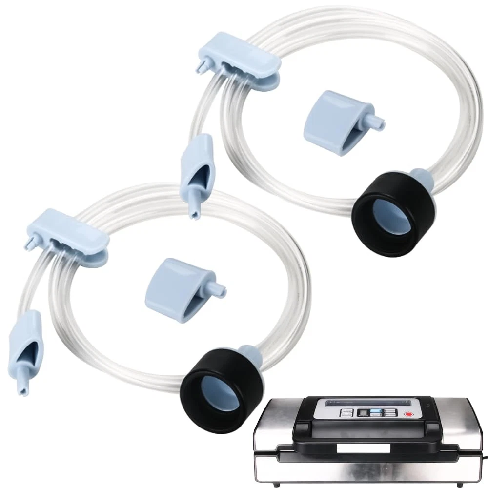 Vacuum Sealer Accessory Hose for Zipper Bags, Wine Plugs, and Jar Seals