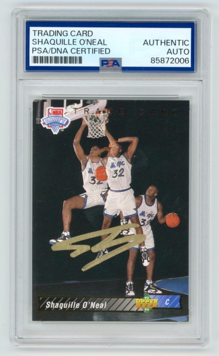 Shaquille O'Neal Autographed Basketball Trading Cards for sale | eBay