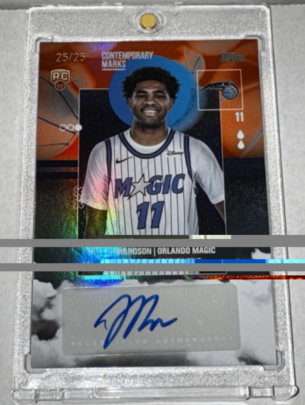 JASE RICHARDSON 2025-26 TOPPS CONTEMPORARY MARKS ROOKIE AUTO ORANGE /25 #CM-JR