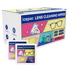 Glasses Wipes Lens Cleaner- 400 Pre-Moistened Individual Wrapped Eye Glasses ...