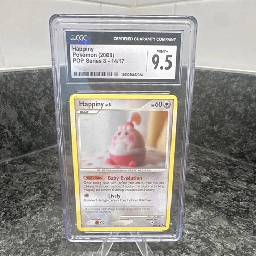 Pokemon TCG Happiny POP Series 8 14/17 ENG Regular CGC 9.5 Graded 2008