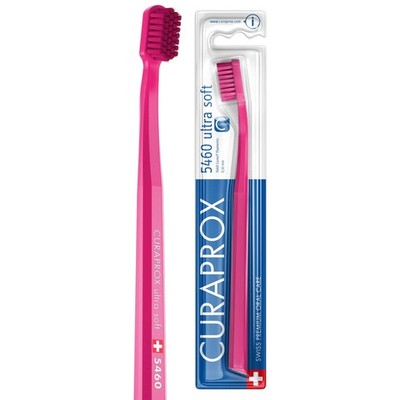 Curaprox CS 5460 Ultra-Soft Toothbrush, Magenta/Magenta, Single Pack | Dentis...