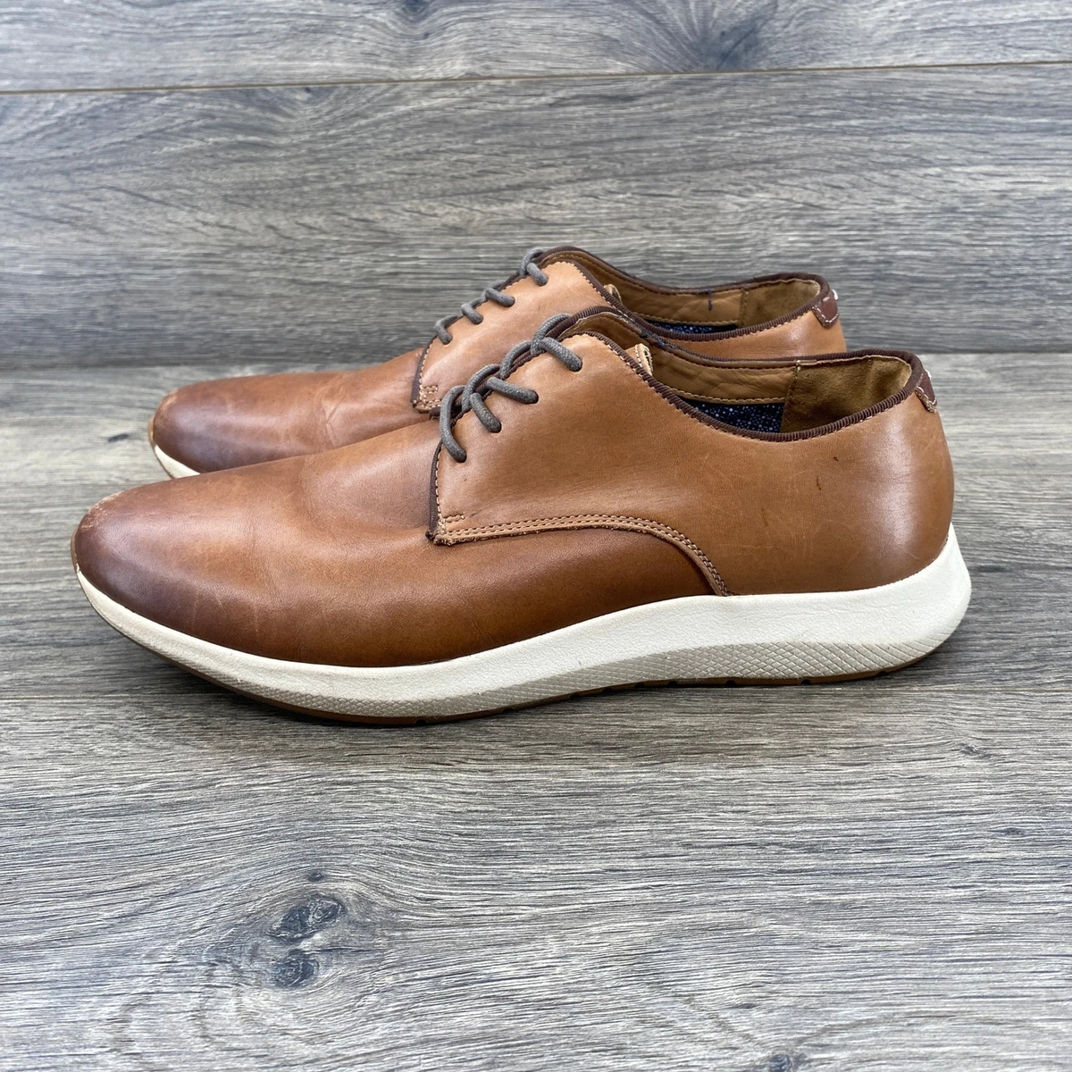Vince Camuto Leather Suede Linen Sneakers Brown Tan Mens 11 Amazon.com | Vince Camuto Men main image 3