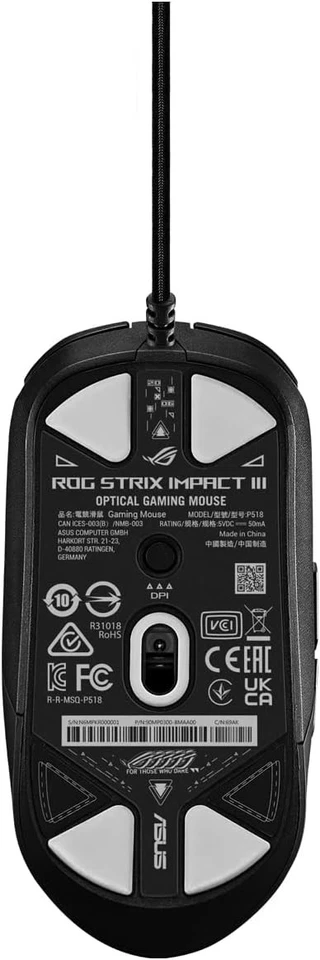 ASUS - Souris ROG Strix Impact III Wireless Portable Black Wireless - Image 2 of 4
