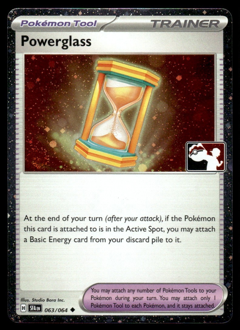 2025 Pokemon Stamped Prize Pack Series 7 Powerglass #63 Near Mint Holo